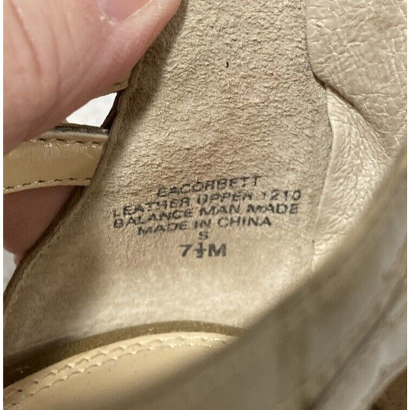 Enzo Angiolini Corbett Sandal Nude Patent Leather Strappy Stiletto Back Zip 7.5M - Picture 8 of 11